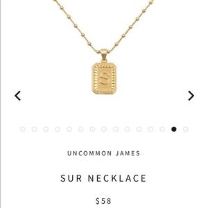 Uncommon James “SUR” Necklace - letter ‘S’